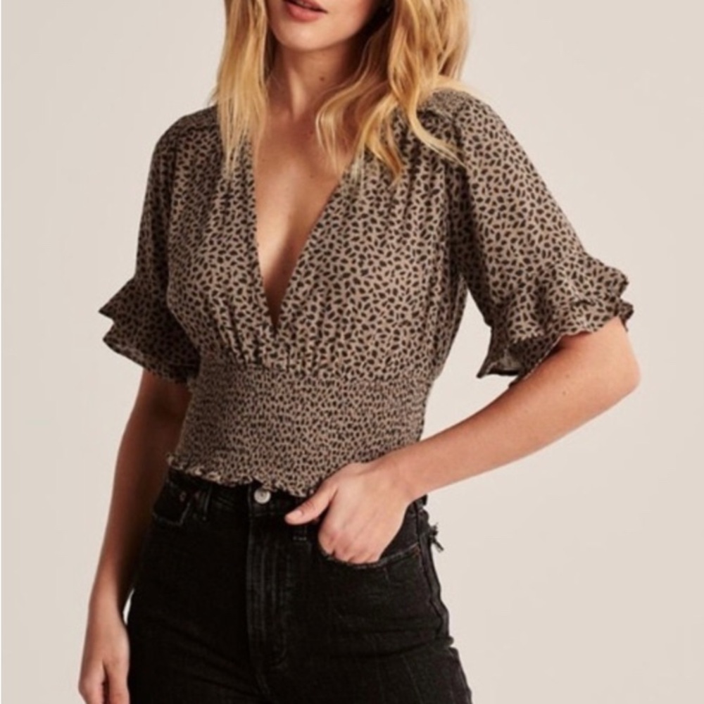 Abercrombie and Fitch cheetah blouse